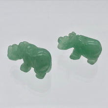 Load image into Gallery viewer, 2 Aventurine Hand Carved Rhinoceros Beads, 21x13x8mm, Green | 21x13x8mm | Green - PremiumBead Alternate Image 6