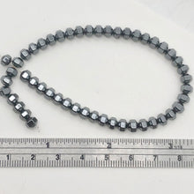 Load image into Gallery viewer, Metallic Hematite 4x4x4mm Faceted 18 Sided Mirror Bead 16 inch Strand| 97 Beads|