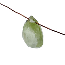 Load image into Gallery viewer, Sapphire1.9ct Flat Faceted Briolette Pendant Bead | 9x6x4mm | Pale Green | 1 |