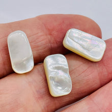 Load image into Gallery viewer, Natural Mother of Pearl Shell Rectangle Bead Strand 102143
