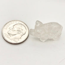 Load image into Gallery viewer, Oink 2 Carved Quartz Pig Beads | 23x16x11mm | Clear