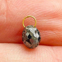 Load image into Gallery viewer, .82cts Natural Black Conflict Free Diamond 18K Pendant | 3/8 Inch Long |