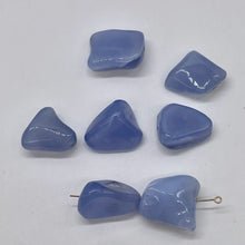 Load image into Gallery viewer, Chalcedony 37g Nugget Beads | 22x19x14 to 19x17x8mm | Blue | 7 Beads |