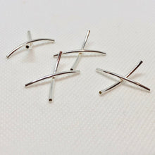 Load image into Gallery viewer, Designer 2 Sterling Silver 20mm Dual Tube Beads 007821 - PremiumBead Alternate Image 3