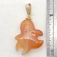 Load image into Gallery viewer, Cartoon Natural Red Carnelian Dangly Octopus 14K Gold Filled Pendant| 1 1/4 " |