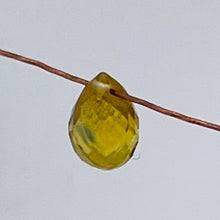 Load image into Gallery viewer, Sunshine Yellow Sapphire Faceted Briolette Bead ( .43 to .48cts) 9667Ae