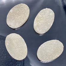 Load image into Gallery viewer, Druzy Quartz Oval Bead 16" Strand | 31x21x9mm | White Crystal | 13 Beads }