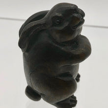 Load image into Gallery viewer, Love You Teak Bunny Rabbit Ojime/Netsuke Bead - PremiumBead Alternate Image 2