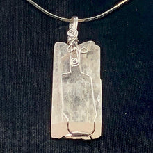 Load image into Gallery viewer, Kunzite Wire-Wrap Lightly Pink Crystal Pendant | 1 7/8" Long |