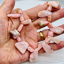 Load image into Gallery viewer, Pink Peruvian Opal 88g Varied Bead Strand | 15" | Pink | 37 Beads |