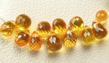 Load image into Gallery viewer, 1 Natural Untreated Yellow Sapphire Faceted Briolette Bead - PremiumBead Alternate Image 7