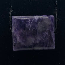 Load image into Gallery viewer, 32cts of Rare Rectangular Pillow Charoite Bead | 1 Beads | 24x19x7mm | 10872E - PremiumBead Alternate Image 6