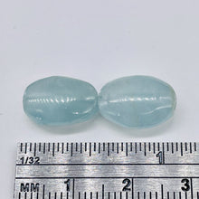 Load image into Gallery viewer, 2 Premium Aquamarine Oval Pendant Beads 008057P