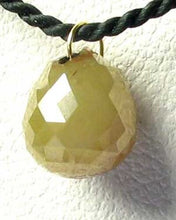 Load image into Gallery viewer, 3.43cts Bi-Color Diamond Briolette 18K Pendant 9679B - PremiumBead Alternate Image 3
