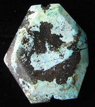Load image into Gallery viewer, 1! Drama 51cts Black/Sky Blue Chrysocolla 40mm Bead 9652Ib - PremiumBead Alternate Image 2