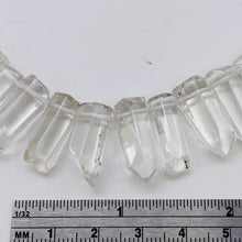 Load image into Gallery viewer, Quartz Polished Points Strand | 20x8 to 15x6mm | Clear | 84g | 54 Beads |