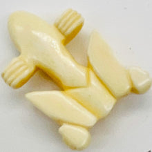 Load image into Gallery viewer, Happy Leaping Pendant Frog | 35x23x7mm | White | 1 Bead |