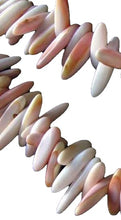 Load image into Gallery viewer, 16 Pink Conch Shell 9x3x3mm to 15x4x3mmSpike Briolette Beads 9461A