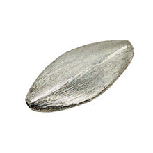 Load image into Gallery viewer, Designer 1 Brushed Sterling Silver Oval Bead 10338