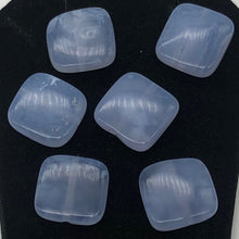 Load image into Gallery viewer, Blue Chalcedony Square Bead Strand | 16x16x5 | Blue | 26 Beads |
