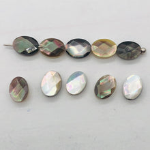 Load image into Gallery viewer, Phenomenal Faceted Tahitian Mother of Pearl Oval Beads | 8x6mm | 10 Beads |