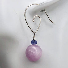 Load image into Gallery viewer, Kunzite Sterling Silver Drop Earrings | 1.5" | Lavender Silver | Earrings |