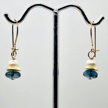 Load image into Gallery viewer, London Blue Topaz and Pearl 14K Gold Filled Drop | Blue/White/Gold | 1 Earrings|