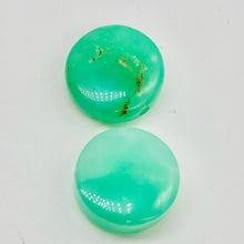 Load image into Gallery viewer, Radiant 2 Natural Chrysoprase Agate 12x5mm Coin Beads 9574A