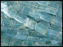 Load image into Gallery viewer, 1 Unique Aquamarine 20x17x5mm to 18x12x4.5mm Rectangle Pendant Bead 008143B - PremiumBead Alternate Image 2