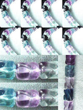 Load image into Gallery viewer, Gemmy Carved Tube Fluorite Bead Strand 103390A - PremiumBead Primary Image 1