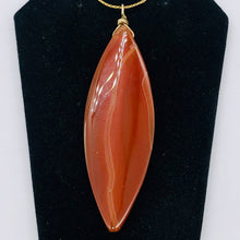 Load image into Gallery viewer, Sardonyx 14K Gold Filled Marquis Briolette | 2 3/4" Long | Red | 1 Pendant