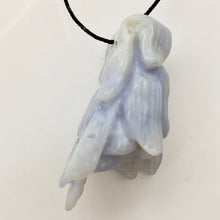Load image into Gallery viewer, Blue Chalcedony Druzy Carved Flower Bead | 52.3 cts | 39x19mm | Blue | 1 bead | - PremiumBead Alternate Image 5