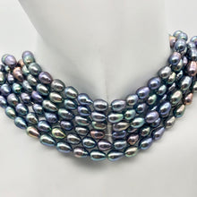 Load image into Gallery viewer, Lavender, Blue, Pink Peacock Satin 16" FW Pearl Strand, 10x6.5 to 8x6mm - PremiumBead Alternate Image 3