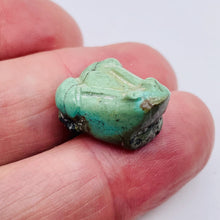 Load image into Gallery viewer, Turquoise Carved Frog Fetish Totem Bead | 1 Bead |