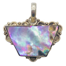 Load image into Gallery viewer, Mother of Pearl Sterling Silver Drop Pendant | 1 3/8" Long | Blue | 1 Pendant