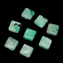 Load image into Gallery viewer, 8 Beads of Mint Green Turquoise Square Coin Beads 7412G