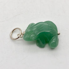 Load image into Gallery viewer, Ribbit! Aventurine Frog Solid Sterling Silver Pendant 509266AVS - PremiumBead Alternate Image 3