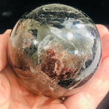 Load image into Gallery viewer, Garnet Scry Sphere Round | 3" | Red/Black | 1 Sphere |