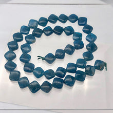 Load image into Gallery viewer, Gemmy Blue Apatite 8x8x4mm Diagonal Drilled Bead Half-Strand | 21 Beads | - PremiumBead Alternate Image 2