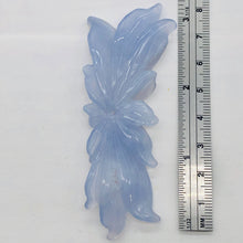 Load image into Gallery viewer, 106cts Exquistely Hand Carved Blue Chalcedony Flower Bead 009850H