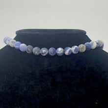 Load image into Gallery viewer, Sodalite Matte Finish Round Stone | 9mm | Blue White | 47 Bead(s)