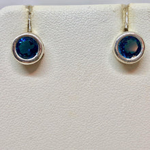 Load image into Gallery viewer, December 7mm Blue Zircon & Sterling Silver Earrings 9780Lb - PremiumBead Alternate Image 5