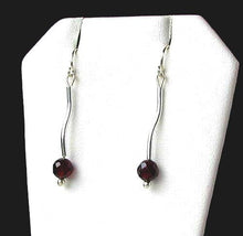 Load image into Gallery viewer, Unique Sophistication Garnet & Silver Earrings 6428 - PremiumBead Alternate Image 2