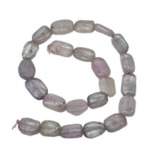 Load image into Gallery viewer, Kunzite 58g Flat Nugget Strand | 19x13x7 to 15x12x6mm| Lavender Green| 23 Beads|