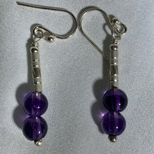 Load image into Gallery viewer, Designer Amethyst & Sterling Silver Earrings 310650 - PremiumBead Alternate Image 2