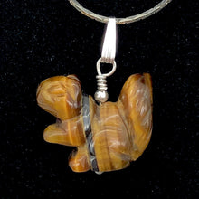 Load image into Gallery viewer, Nuts! Tiger'S Eye Squirrel Sterling Silver Pendant 509279TES - PremiumBead Alternate Image 2