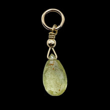 Load image into Gallery viewer, Sapphire Briolette 14K Gold Filled Pendant | 3/4" Long | Pale Green | 1 Pendant|