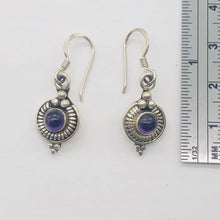 Load image into Gallery viewer, Amethyst Sterling Silver Drop/Dangle Earrings | 1" Long | Purple | 1 Pair |