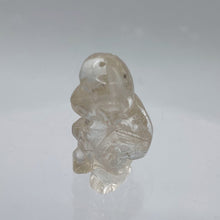Load image into Gallery viewer, Adorable 2 Carved Quartz Monkey Beads | 20.5x12x11mm | Clear