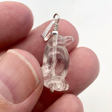 Load image into Gallery viewer, Darling! Clear Quartz Penguin with Sterling Silver Pendant 509273QZS - PremiumBead Alternate Image 5
